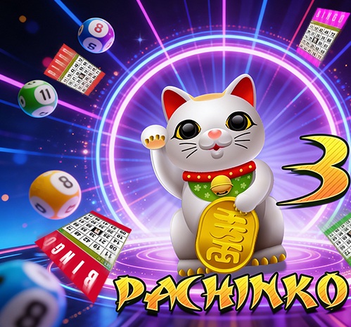 Gato da sorte e elementos visuais de Pachinko 3